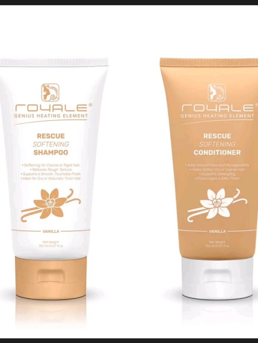 Royal Vanilla Inspired Fragrance Softening Shampoo & Condtioner